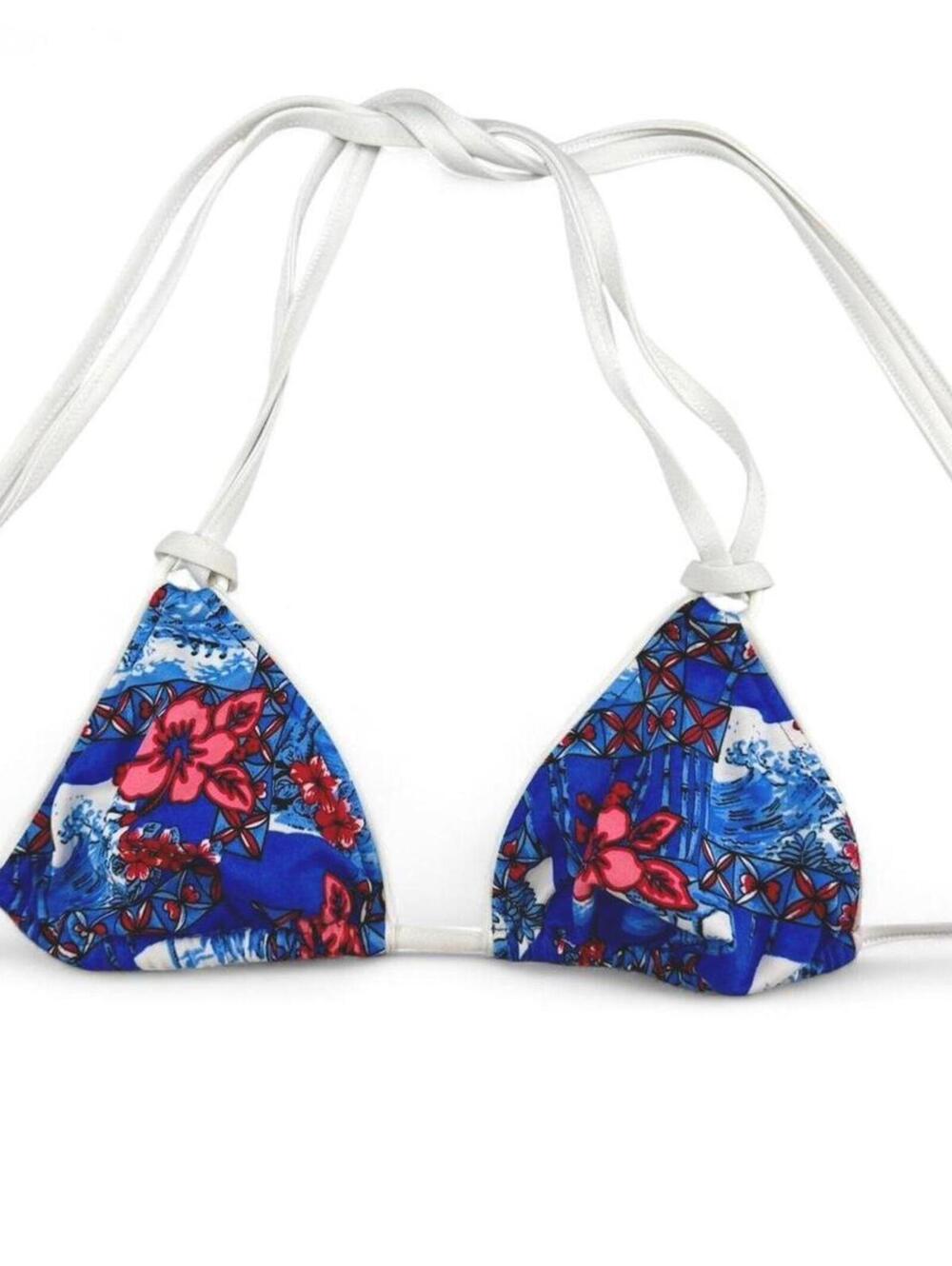 Liquid Girl blue bikini top with adjustable straps